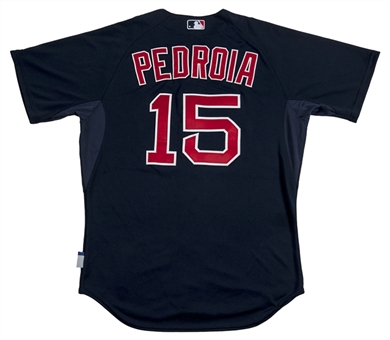 2015 Dustin Pedroia Game Used Red Sox Jersey  (MLB Auth)